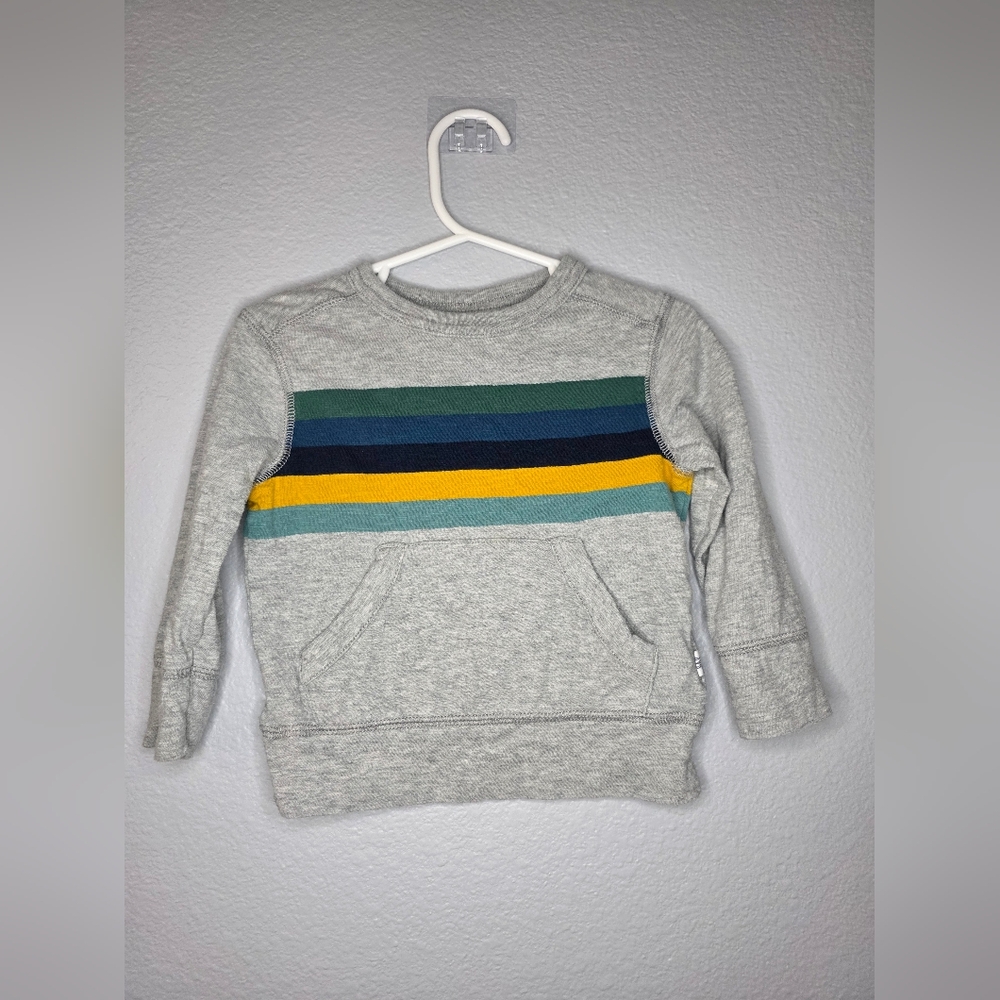 Striped Gray Kids Sweatshirt
